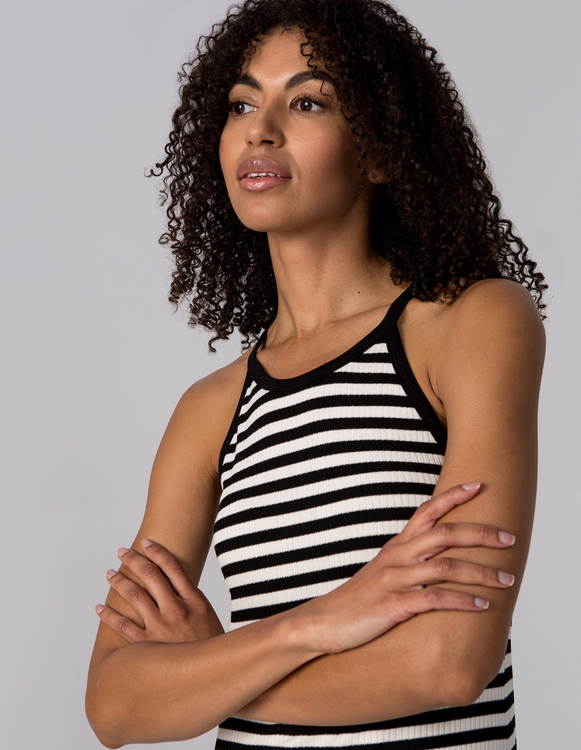 SUKIENKA GLORI BLACK STRIPES
