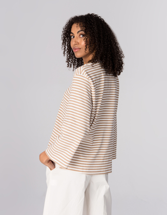 T-SHIRT JOY MOKKA STRIPES