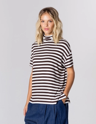 GOLF IVY BROWN STRIPES