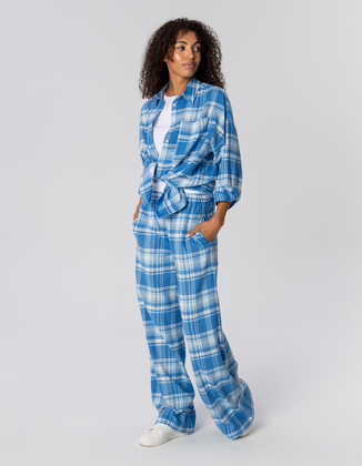 SPODNIE ROMY BLUE CHECK