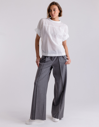 GREY WIDE REMI PANTS