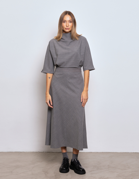 WEŁNIANA SUKIENKA CARLY GREY
