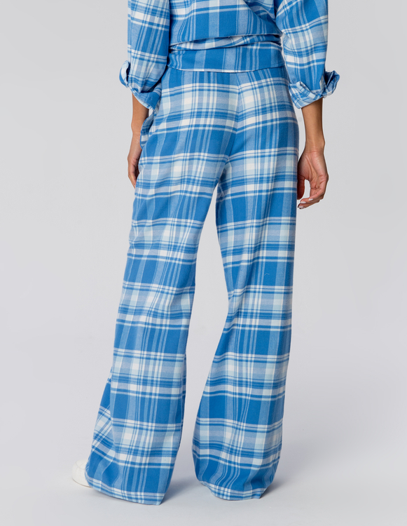 SPODNIE ROMY BLUE CHECK