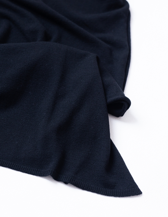 TOMMY BLACK SHAWL, WOOL/CASHMERE