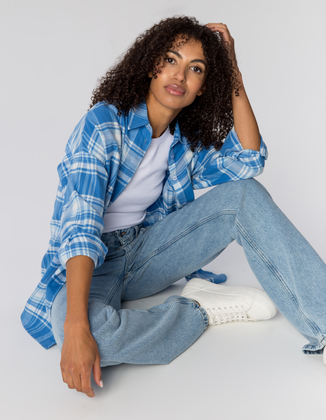 KOSZULA MISSY BLUE CHECK