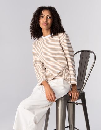 T-SHIRT JOY MOKKA STRIPES