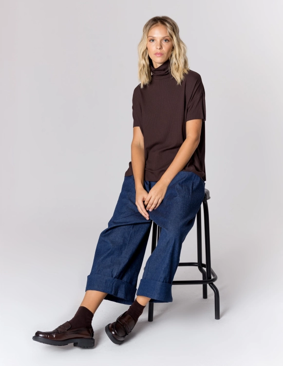 SPODNIE MORGAN NAVY DENIM