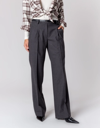 WEŁNIANE SPODNIE TINA GREY