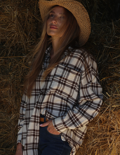 KOSZULA MISSY BROWN CHECK