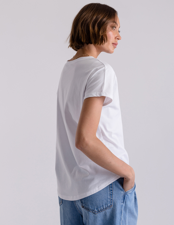 BIAŁY T-SHIRT TESS