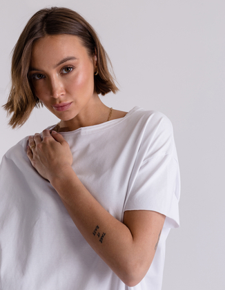 WHITE OVERSIZE T-SHIRT PAM