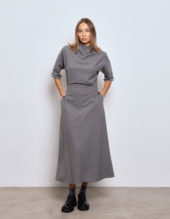 WOOL DRESS CARLY GREY