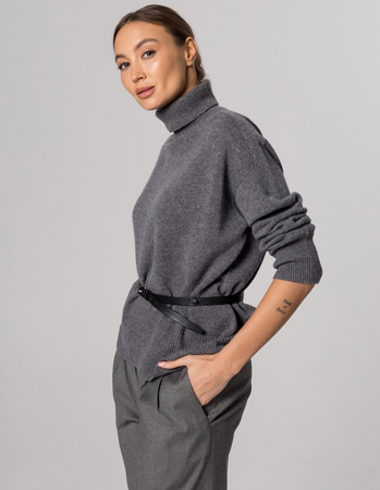 TURTLENECK FIDEL GREY, WOOL/CASHMERE