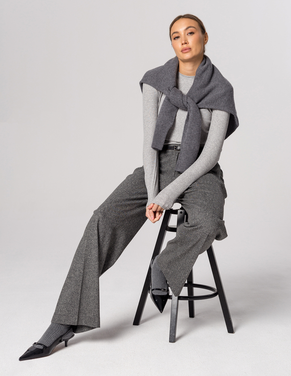  SPODNIE TINA GREY MELANGE