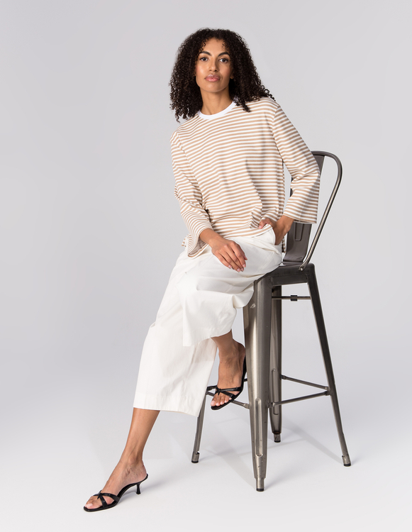 T-SHIRT JOY MOKKA STRIPES