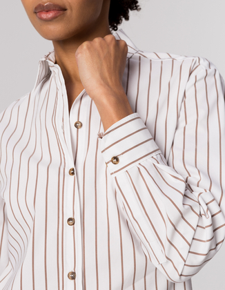 KOSZULA GABI MOCCA STRIPES