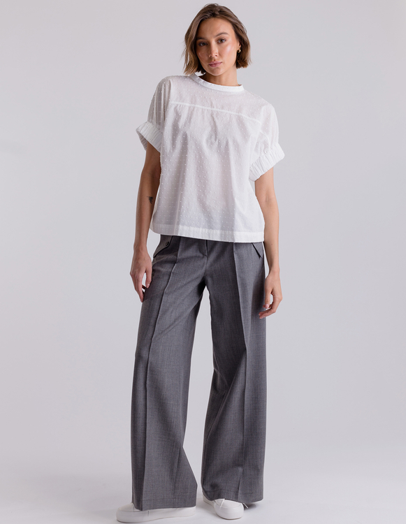 GREY WIDE REMI PANTS