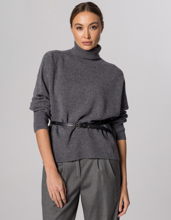 TURTLENECK FIDEL GREY, WOOL/CASHMERE