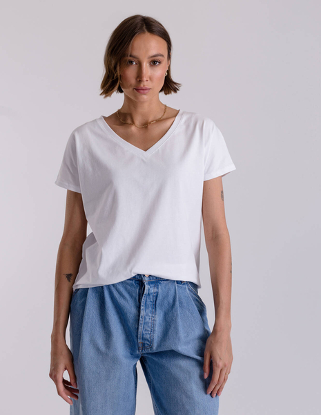 BIAŁY T-SHIRT TESS