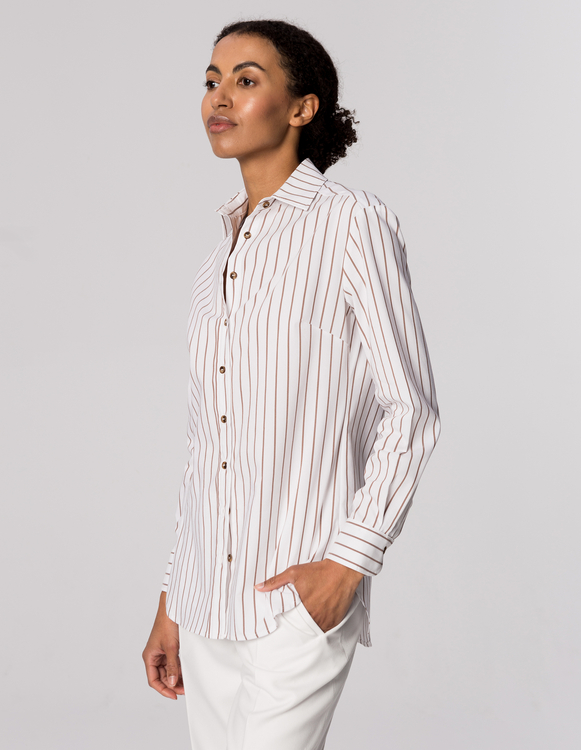 KOSZULA GABI MOCCA STRIPES