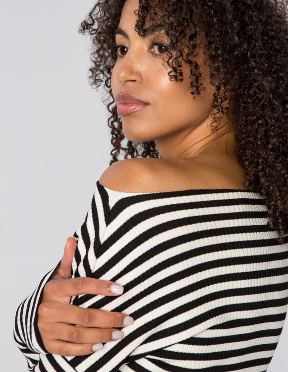 LONGSLEEVE ABBY BLACK STRIPES