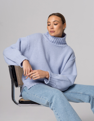 MONK SKY HALF TURTLENECK, WOOL/CASHMERE