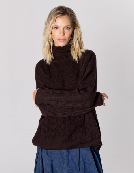 GOLF CHARLOTTE COFFEE WEŁNA/KASZMIR