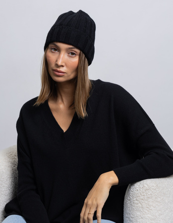  CAP COCO BLACK, WOOL/CASHMERE