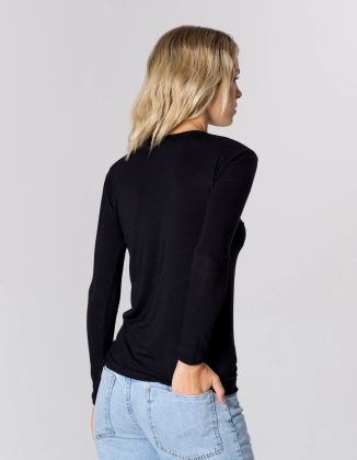 BLACK CASHMERE LONGSLEEVE KLARA