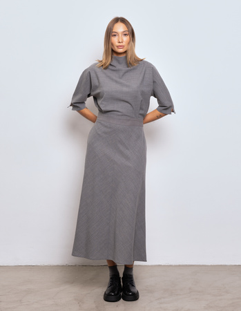 WOOL DRESS CARLY GREY