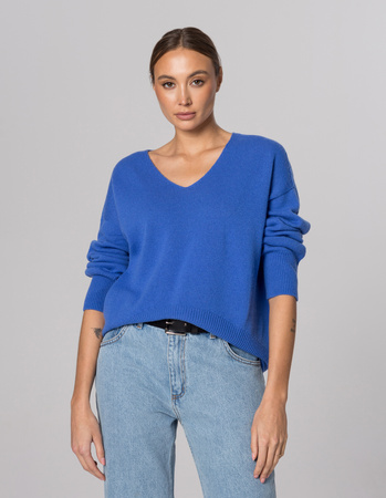 ALESSIA BLUE SWEATER, WOOL/CASHMERE