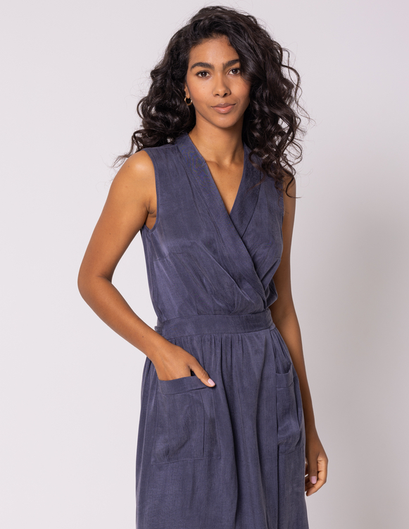 NAVY BLUE ANDREA ENVELOPE DRESS