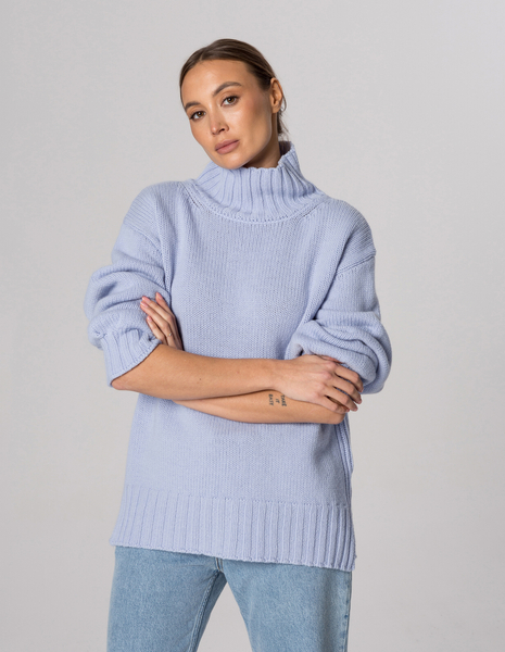 MONK SKY HALF TURTLENECK, WOOL/CASHMERE
