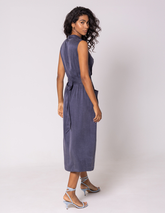 NAVY BLUE ANDREA ENVELOPE DRESS