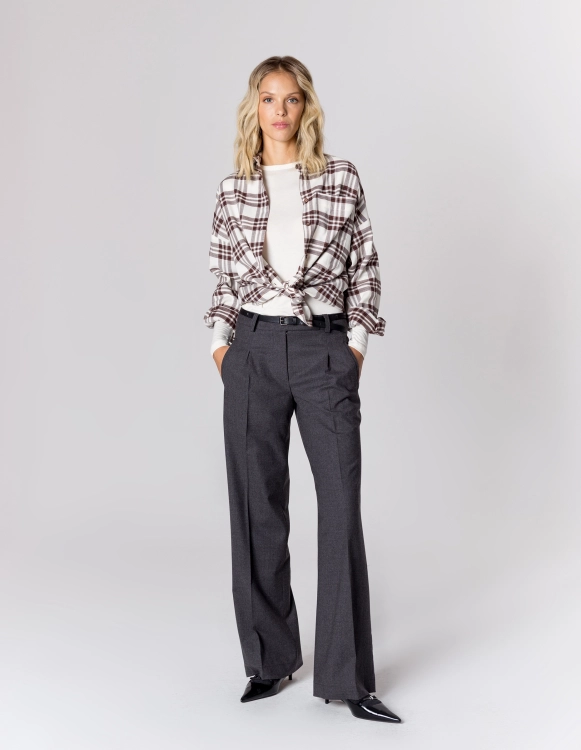 WEŁNIANE SPODNIE TINA GREY