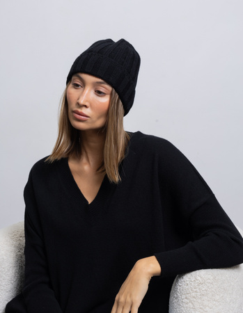  CAP COCO BLACK, WOOL/CASHMERE