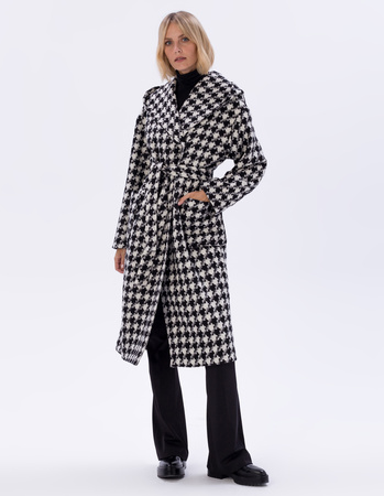 WOOL COAT WITH HOOD VERONA