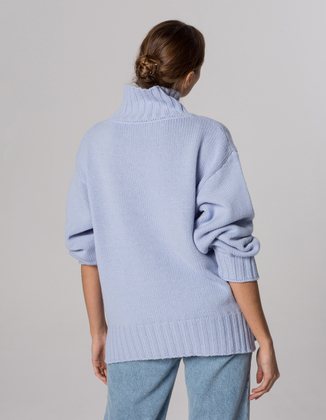 MONK SKY HALF TURTLENECK, WOOL/CASHMERE