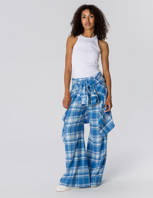 SPODNIE ROMY BLUE CHECK