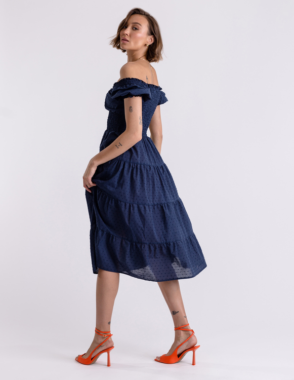NAVY BLUE VALERIE DRESS