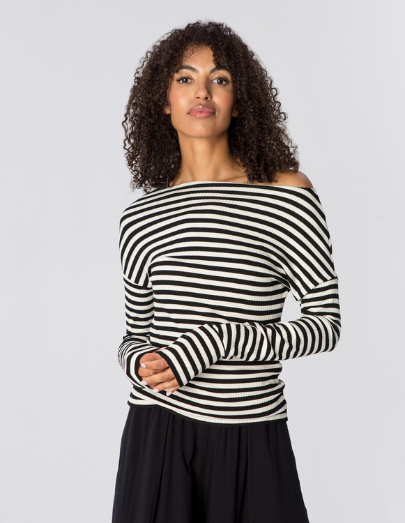 LONGSLEEVE ABBY BLACK STRIPES