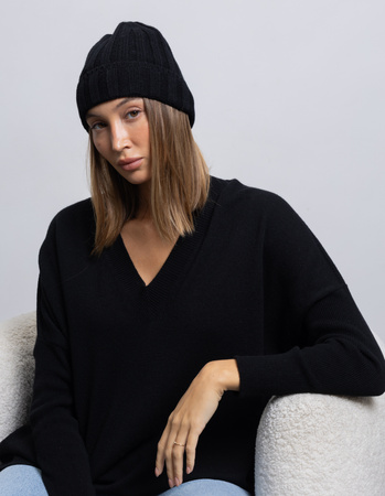  CAP COCO BLACK, WOOL/CASHMERE