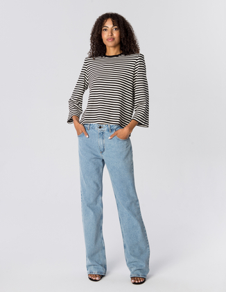 T-SHIRT JOY BLACK STRIPES