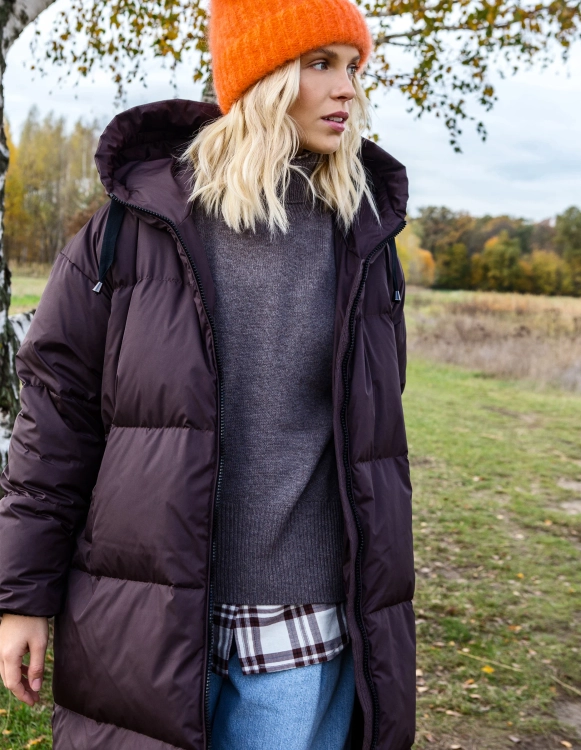 PŁASZCZ PUCHOWY ASPEN BROWN