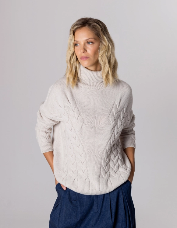 GOLF CHARLOTTE IVORY WEŁNA/KASZMIR