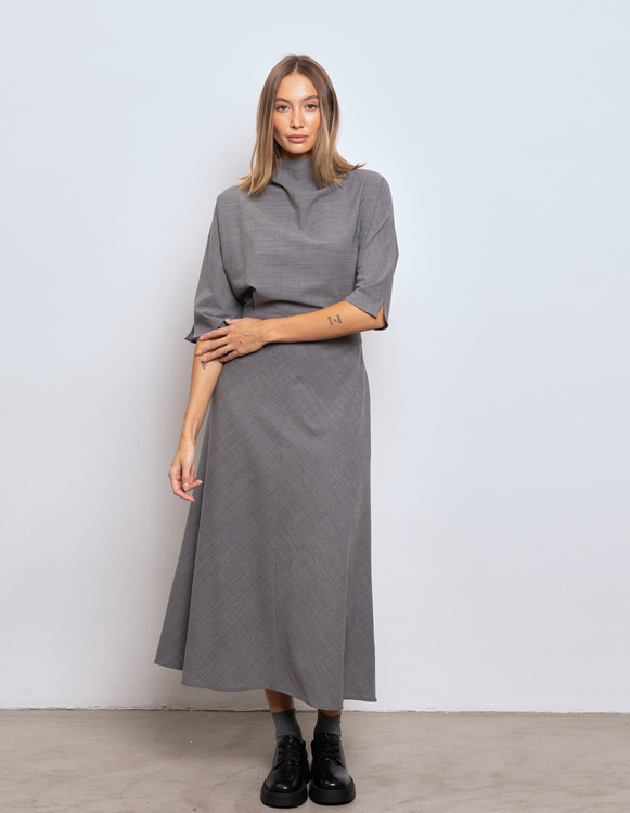 WEŁNIANA SUKIENKA CARLY GREY