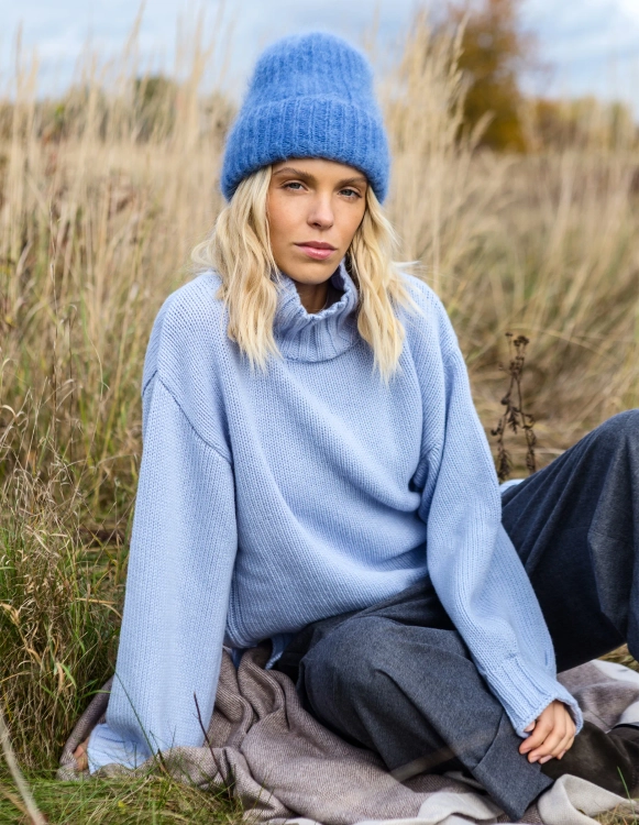 MONK SKY HALF TURTLENECK, WOOL/CASHMERE