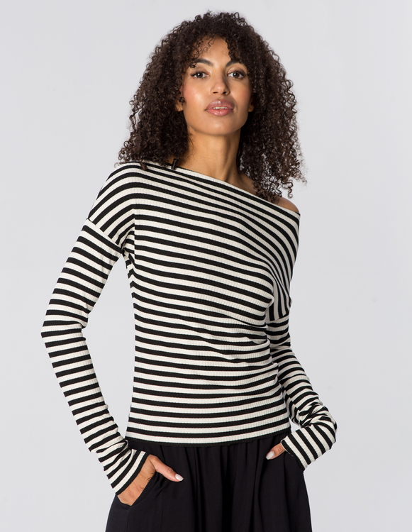 LONGSLEEVE ABBY BLACK STRIPES
