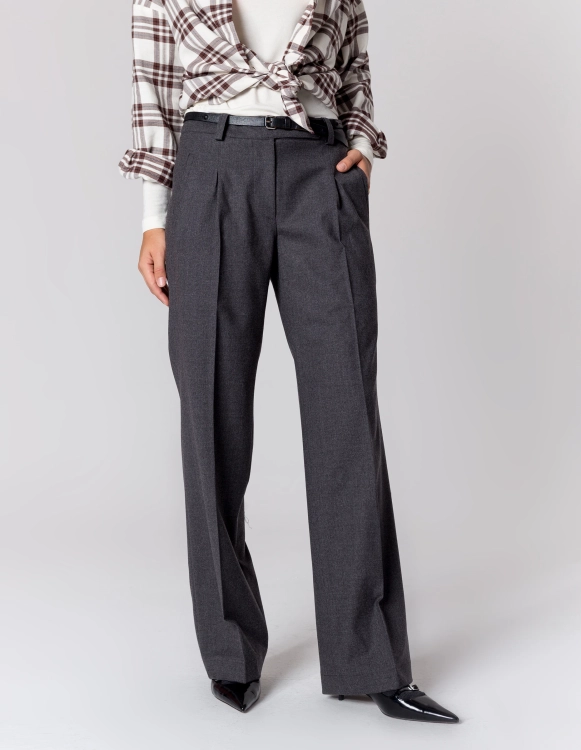 WEŁNIANE SPODNIE TINA GREY