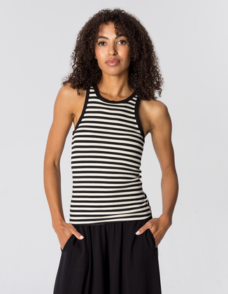 TOP IRIS BLACK STRIPES